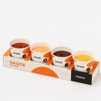Boîte à salade en papier alimentaire, logo personnalisé, emballage jetable pour plats à emporter, pour café, restaurant, traiteur