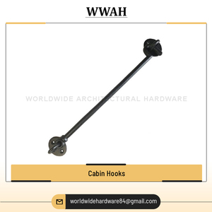 Proveedor mayorista indio que vende accesorios de ventana de metal de hierro de diseño moderno ganchos de cabina negros para uso en el hogar y la Oficina - Product Image 2