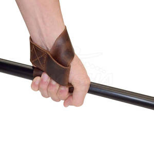 Bon marché Sangles de levage en cuir Gym Fitness Impression de logo personnalisé Sangles de levage en cuir de haute qualité - Product Image 3