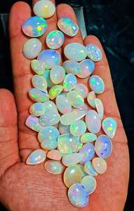 โอปอลเอธิโอเปียธรรมชาติทรงหลังเบี้ย - โอปอลเวโลหลากสี - อัญมณีคุณภาพสูงราคาขายส่ง - Product Image 2