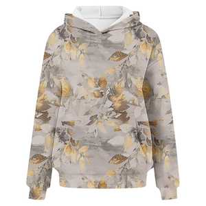 Sudadera Extra Grande para Mujer, Sudadera Informal de Forro Polar, Sudadera Deportiva con Estampado Gráfico, Sudadera de Invierno Personalizada, Venta al por Mayor OEM - Product Image 2