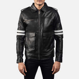 Veste d'hiver pour hommes Top Design avec col montant manches longues 100% cuir de haute qualité personnalisable prix raisonnable - Product Image 2