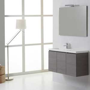 ตู้ห้องน้ำด้านซ้ายขนาด 90 ซม. พร้อมชุดห้องน้ำ 3 ประตูแบบไมอามี่ - Product Image 1