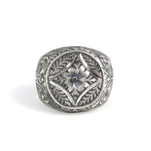 Bague pour homme en platine plaqué rhodium, argent sterling 925, motif animal gravé en forme de stylo, sertissage invisible - Product Image 4