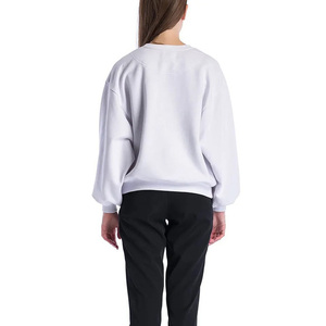 Sudaderas de mujer de color personalizado de alta calidad bordado impreso Logo diseño cuello redondo algodón polar transpirable mujeres sudaderas - Product Image 4