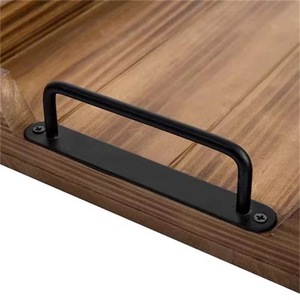 Plateaux en bois faits à la main fête apéritif fruits plateau de service décor grand plateau à fromage en bois d'acacia gâteau assiettes alimentaires - Product Image 3