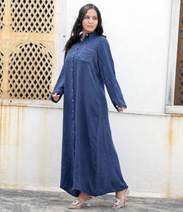 2024 verano alta calidad bohemio Tie Dye Color sólido Camisa larga suelta estilo callejero manga larga elegante Mono para damas - Product Image 2