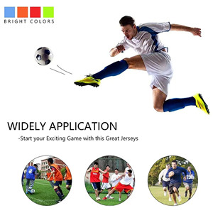 Maillots d'entraînement de football personnalisés pour hommes adultes, en maille polyester à séchage rapide, impression numérique, découpe automatisée, noms de marques d'équipes personnalisés - Product Image 5