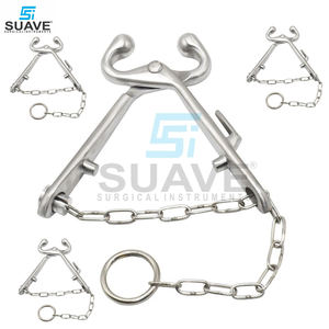 Vente chaude Vétérinaire En Acier Inoxydable Taureau Titulaire Avec Chaîne Pour Animaux Meilleure Vente Taureau Titulaire Par SUAVE SURGICAL INSTRUMENT - Product Image 2