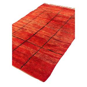 Alfombras de Lana Anudadas a Mano Zuri, Patrón Geométrico Rosa y Morado, Estilo Boho para el Hogar, para Sala de Estar, Decoración de Pasillo, Paem-658, Tamaño 9x12 - Product Image 1