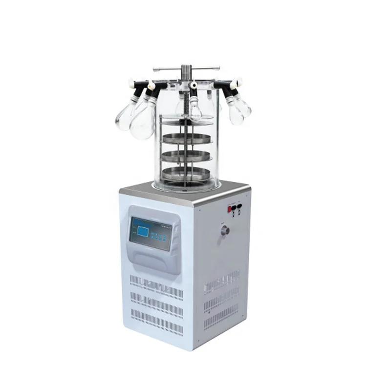 6 кг нагревательный сальник многоколлекторная лабораторная Вакуумная сушилка для замораживания цена