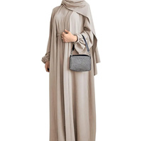 Abaya Moderne Tendance Premium Designer Burqa Élégante Abaya Satin Dubaï Maxi Kaftan Arabe Chic Tenue Pudique Islamique