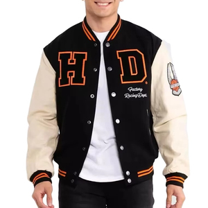 Blouson universitaire de baseball sur mesure pour homme, coupe longue, personnalisable OEM, vêtement de sport tendance, vente en gros - Product Image 1