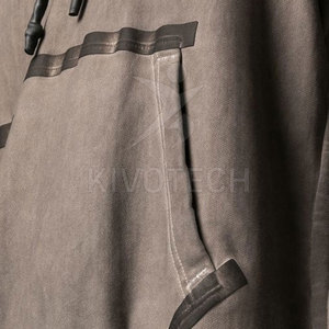 Nouveau modèle Meilleure vente Sweats à capuche délavés à l'acide en coton mélangé quantité minimale de commande bas Vente en gros Sweats à capuche délavés à l'acide pour hommes - Product Image 5