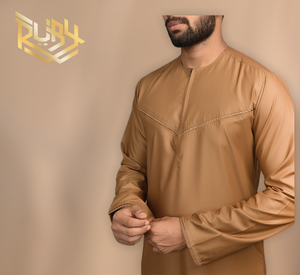 Venta directa de Sudadera con capucha informal Jubba de tela de grado superior, ropa musulmana tradicional personalizada para adultos, estilo étnico Thobes - Product Image 2