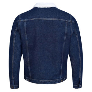 Chaqueta de invierno de mezclilla de un solo pecho de algodón 100% calentada respetuosa con el medio ambiente transpirable resistente Vintage de diseño personalizado para hombres OEM - Product Image 4