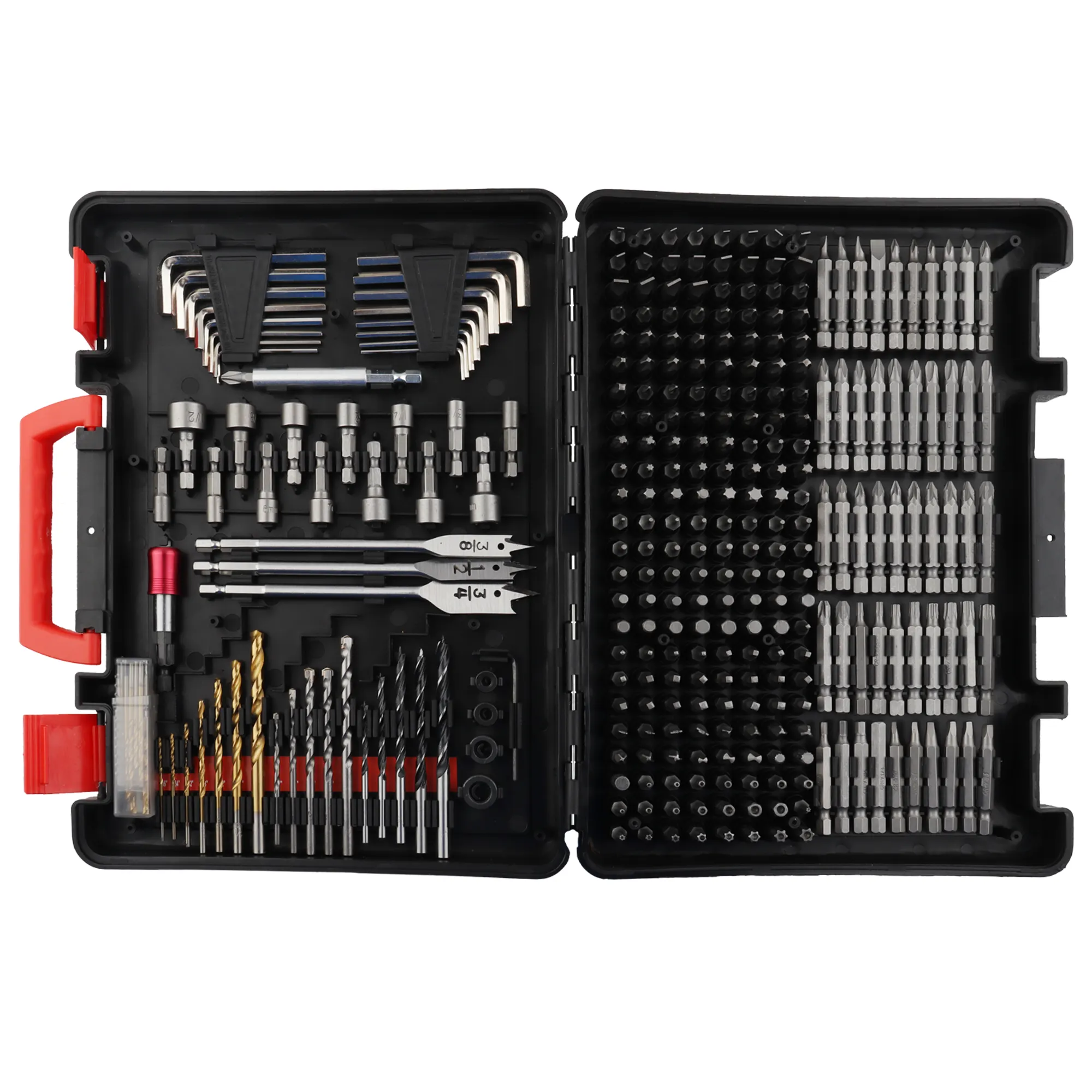 Kit de brocas multifunción de 318 Uds. Para madera, metal y hormigón, kit de herramientas eléctricas, taladro eléctrico, herramientas manuales, piezas de reparación potentes