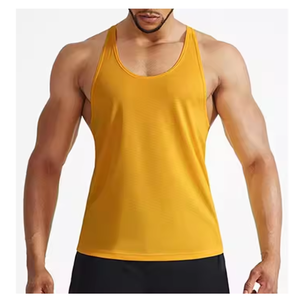 Haute qualité hommes Gym entraînement débardeur personnalisé imprimé 100% coton respirant sans manches Streetwear pour Fitness ajustement parfait - Product Image 2