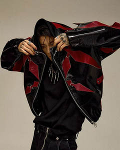 Cyberpunk Techwear Vestes Hommes Zips Imperméables Fonction Capuche Attachée Ninja Veste Hommes Techwear Cyberpunk Vêtements - Product Image 5