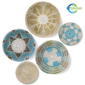 Venta al por mayor de decoración personalizable de cesta colgante de pared tejida a mano de Vietnam de alta calidad y precio asequible para una casa con estilo - Product Image 4