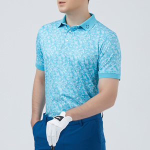 Camisa de Golf Premium para Hombre, Cuello Camisero, Tejido de Punto, Logotipo Personalizado, Impresión Digital, Manga Corta, Secado Rápido, Transpirable - Product Image 2