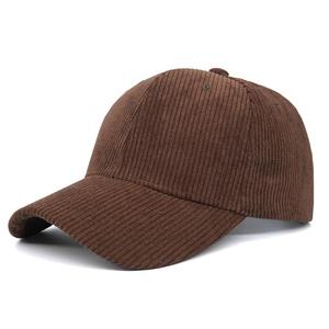 Nueva gorra de béisbol de pana Coreana de otoño e invierno para mujer Soft Top Outdoor Snapback Cap - Product Image 4