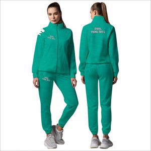 บริการ OEM ชุดวอร์มแขนยาวสำหรับผู้หญิง ชุดวอร์มผู้หญิงยอดนิยม ชุดวอร์มผู้หญิงทรงเข้ารูป ชุดวอร์มผ้าฝ้ายสำหรับผู้หญิง - Product Image 3