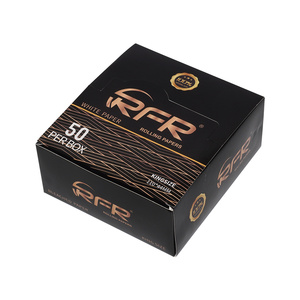White King Size <b>Rolling</b> Papers 110 x 44 mm Bleached Paper Natural Gum 50 Sheets per <b>Box</b> Manual Roll - Product Image 1