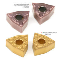 Herramienta de Corte CNC de Alta Calidad WNMG 080404 WNMG080408 Inserto de Torneado de Carburo de Tungsteno