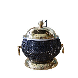 Mini plat de table doré et gris pour hôtel et restaurant avec couvercles 2 litres/3 litres/4 litres - Product Image 3