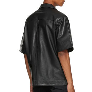 Top Trendy Design Regular Fit Men <b>Leather</b> <b>Shirts</b> Wholesale Factory Made Men <b>Leather</b> <b>Shirts</b> For Adults - Product Image 2