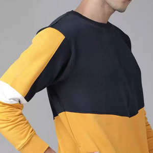 Sweatshirts en polyester grande taille pour hommes Prix de gros pour hommes Couleur unie Basics Sweatshirts en coton mélangé pour hommes à vendre - Product Image 3