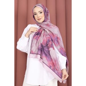Série de foulards hijab roses à motifs floraux Elsa - Product Image 1
