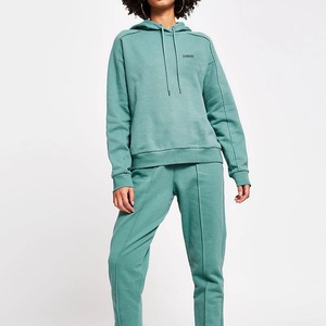 Sweats à capuche légers surdimensionnés en gros de haute qualité couleurs unies respirantes confortables et sweats à capuche à la mode pour les femmes - Product Image 4