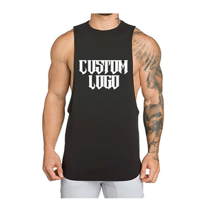 <b>Men</b> Bodybuilding Stringer Tank Tops Vest Fitness Clothing Cotton Gym <b>Singlets</b> with Custom Printing and Sizing on Wholesale Price - Product Image 6