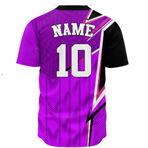 T-shirt de baseball pour hommes à rayures personnalisées de qualité supérieure, couleurs personnalisées, maillot de baseball pour garçons, uniformes de baseball - Product Image 6
