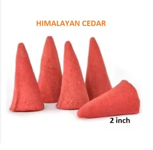 Cônes d'encens en cèdre naturel de l'Himalaya, fourniture en gros de cônes d'encens de meilleure marque (rouge) - Product Image 1