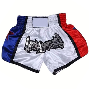 Shorts pour hommes en satin personnalisables pour l'entraînement et la compétition de MMA, Muay Thai, boxe et arts martiaux - Product Image 1
