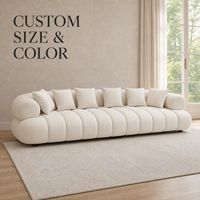 Canapé Cloud en cuir véritable moderne, taille et couleur personnalisées, rembourré avec rembourrage en éponge, canapé modulaire pour salon, hôtel, villa