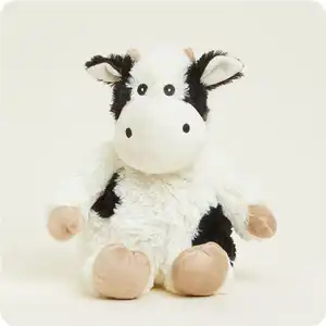 Black & White Cute Cow Warm Microwavable Plush <b>Toy</b> PP Cotton Filled <b>Stuffed</b> Animal <b>Toys</b> - Product Image 1