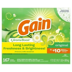 Detergente para ropa en polvo Gain, aroma original, 172 oz, 167 cargas - Product Image 2