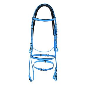 Bride de cheval en PVC bleu clair de qualité supérieure, accessoire d'équitation de haute qualité, vente en gros, fabricants indiens - Product Image 1