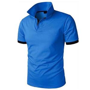 Camiseta de manga corta de talla grande para hombre de alta calidad para polos, algodón elegante y cómodo para ropa informal, ropa deportiva estampada sólida - Product Image 2