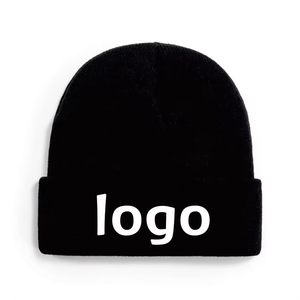 Gorro de punto negro personalizado, gorro de invierno con logotipo bordado, gorros con logotipo personalizado al por mayor - Product Image 6