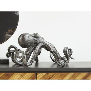 Sculpture d'octopus en aluminium de luxe, design artistique de créature marine, œuvre d'art métallique haut de gamme pour la décoration de maison de bord de mer - Product Image 3