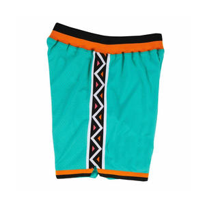 Pantalones Cortos Deportivos de Malla Color Amarillo Lisos para Correr, Pantalones Cortos para Trotar con Nombre de Equipo Personalizado para Jóvenes - Product Image 3