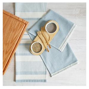 Couleur personnalisée prête à être expédiée à séchage rapide GOTS certifié 100% torchons en coton biologique ensemble de torchons vente directe prix maison - Product Image 5