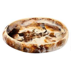 Bol en bois et en résine en ligne tourbillon blanc avec serveurs bol en résine en ligne au meilleur prix taille personnalisée contactez-nous pour l'usine - Product Image 3