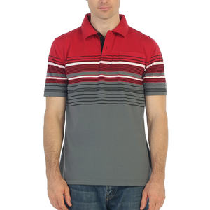 Polo a rayas para hombre hecho con tela de algodón suave y Cuello clásico para trajes casuales elegantes - Product Image 2