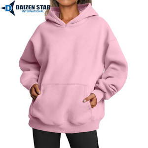 Sudadera con Capucha Casual Ecológica para Mujer DAIZEN STAR, Color Sólido, 100% Algodón, Felpa, Secado Rápido, Transpirable, Bordado 3D - Product Image 4